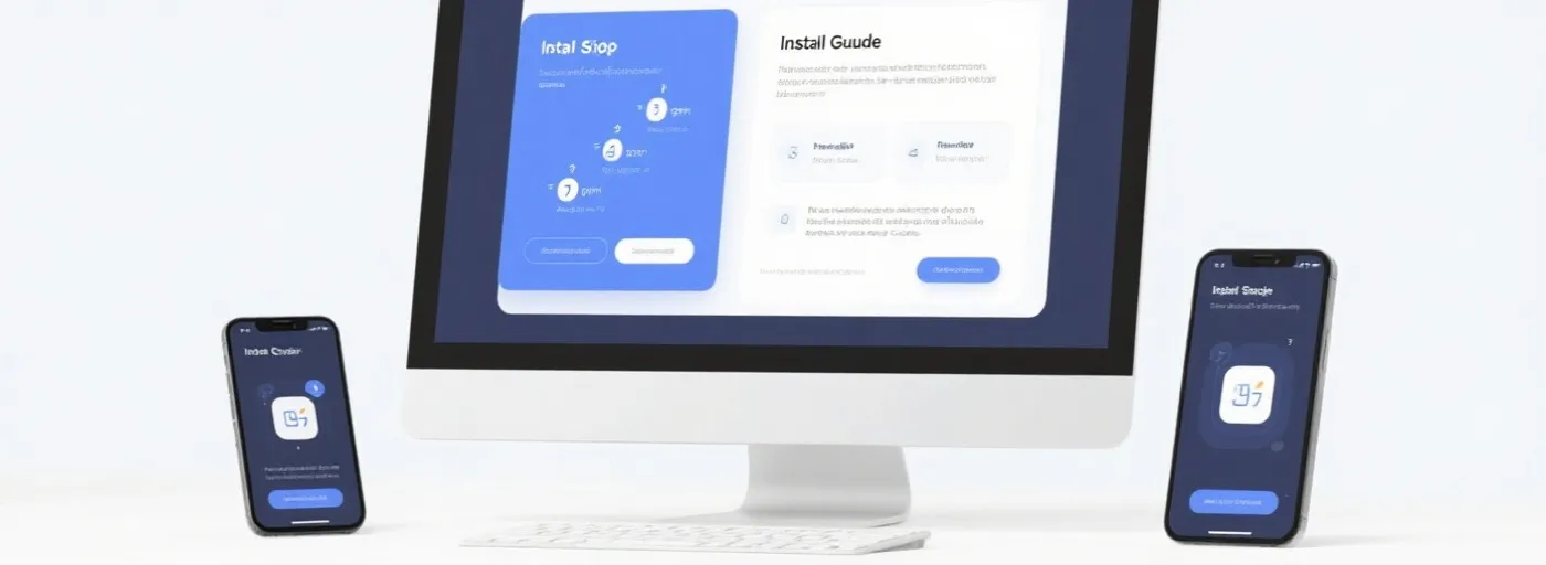 APP安装步骤可视化示意